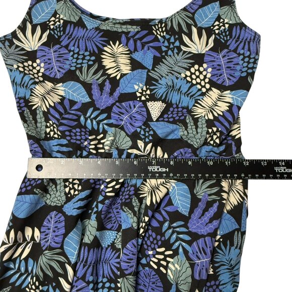 Nooworks Naomi Dress Women's Sz M Plant Life Midi Tank vacation resort Beach - Picture 5 of 10